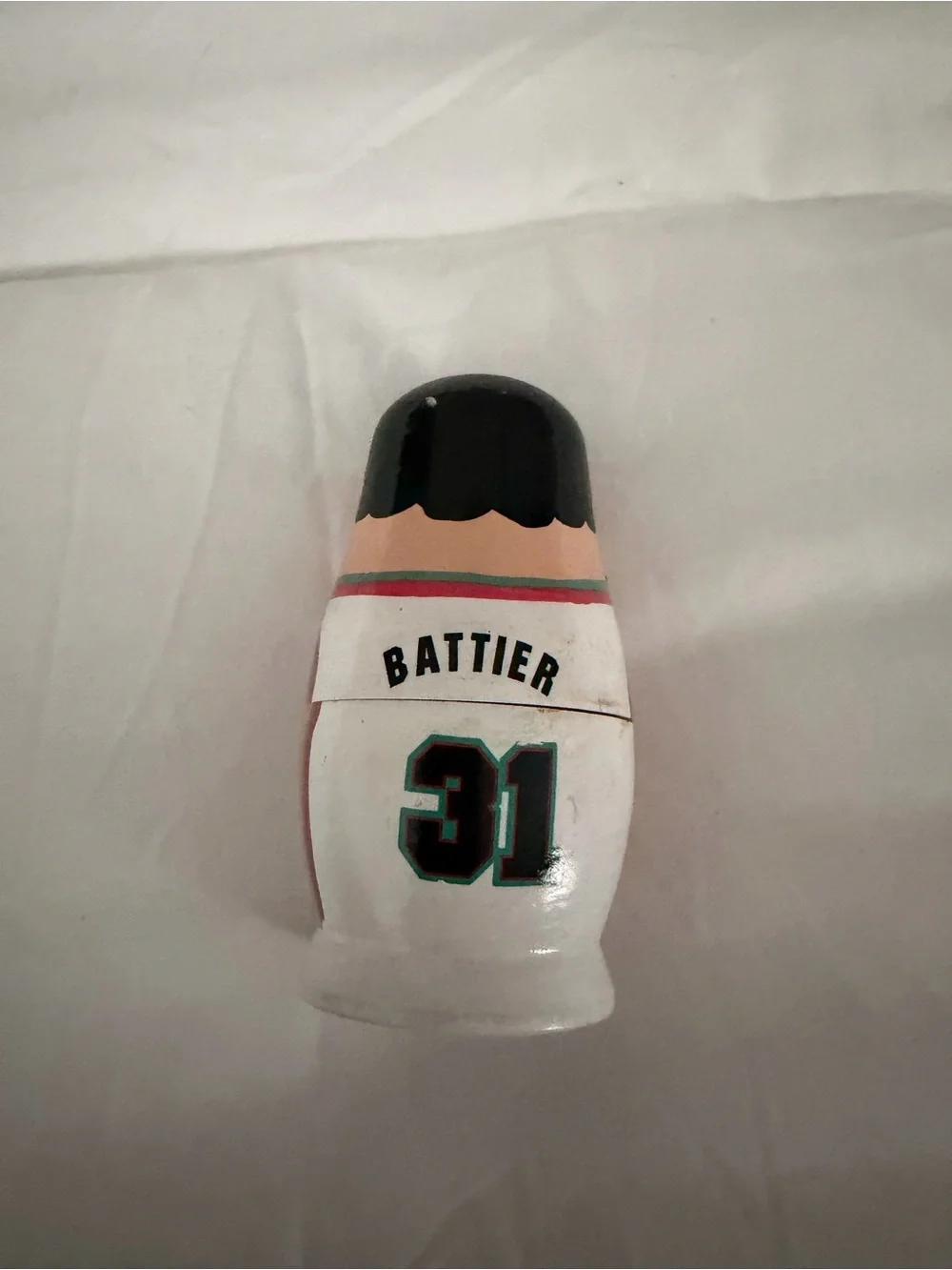 Memphis Basketball Nesting Dolls - White/Teal Accents